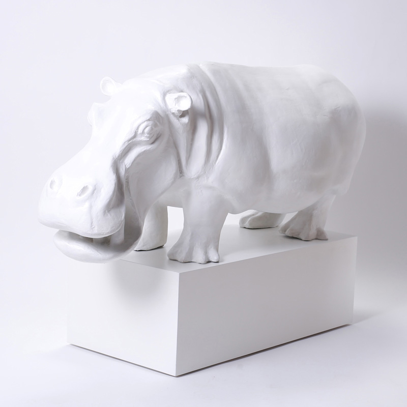 Large Papier Mâché Hippopotamus by Sergio Bustamante
