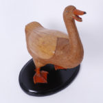 Mid Century Chinese Wicker Duck