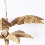Wicker Palm Leaf Chandelier From The F. S. Flores Collection