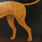 Large Framed Oil Painting on Canvas of a Dog by William Skilling
