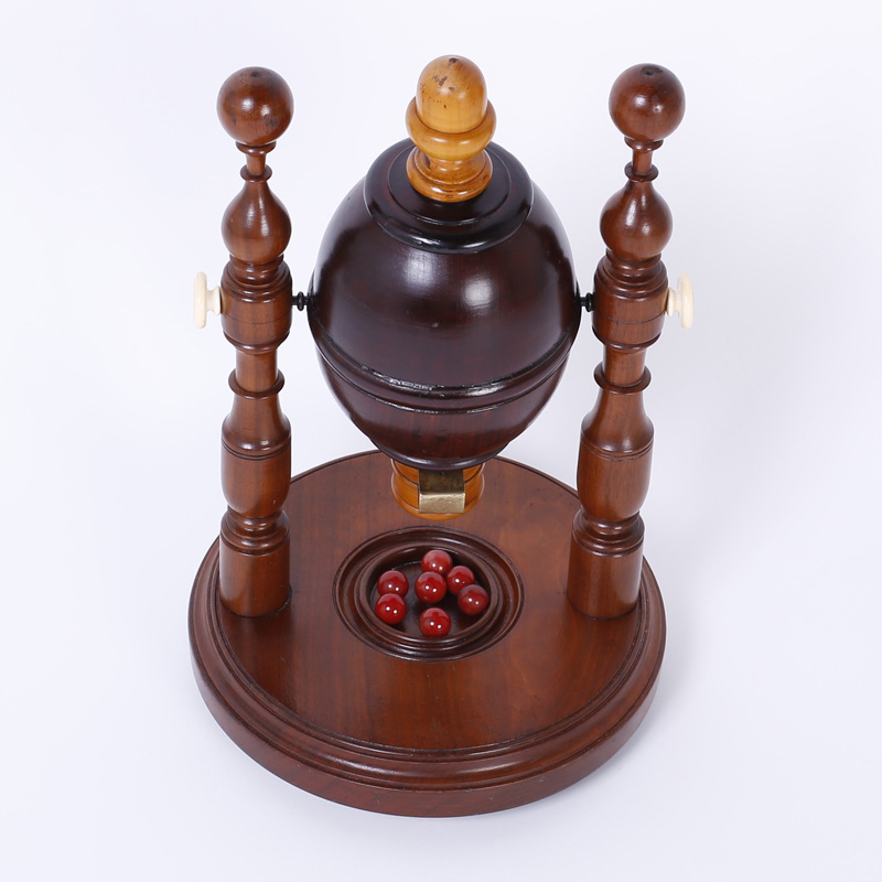 19th Century British Colonial Wood Counter Game