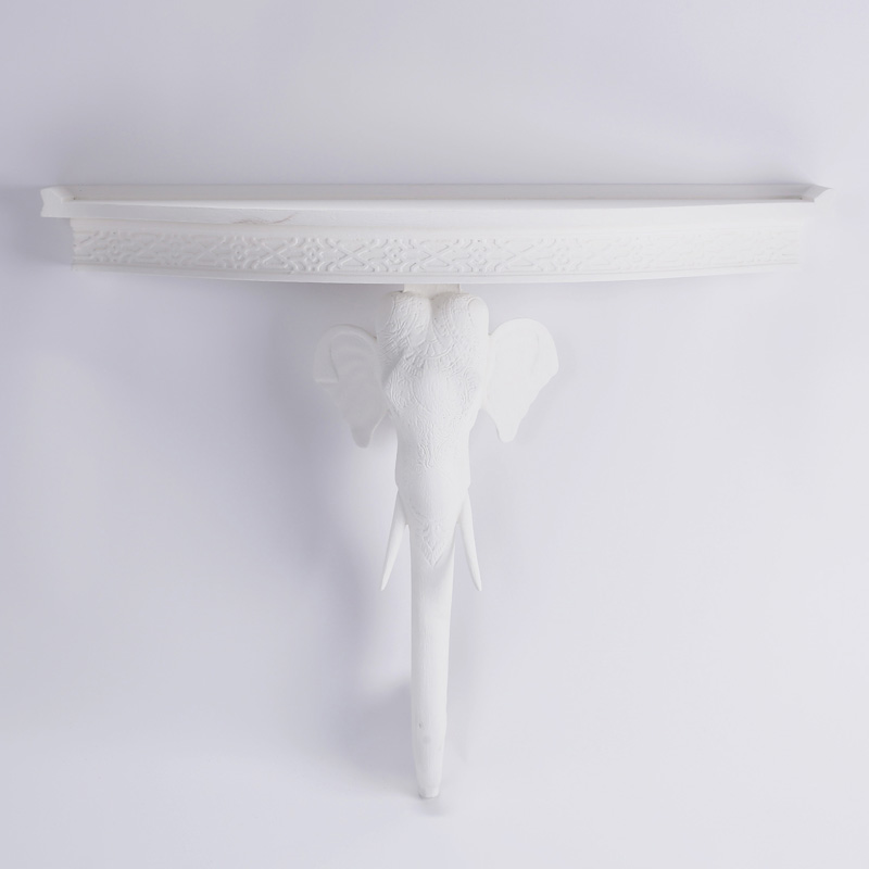 Midcentury White Lacquer Console Table
