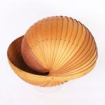 Mid Century Wood Nautilus Shell Sculpture