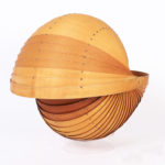 Mid Century Wood Nautilus Shell Sculpture
