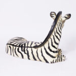 Vintage Zebra in Repose Sculpture or Figure