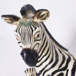 Vintage Zebra in Repose Sculpture or Figure