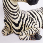 Vintage Zebra in Repose Sculpture or Figure